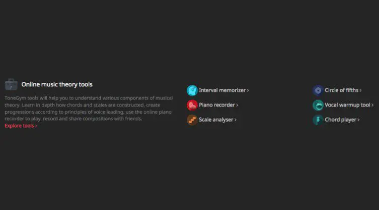 Scoprite alcuni degli altri tool musicali online di ToneGym