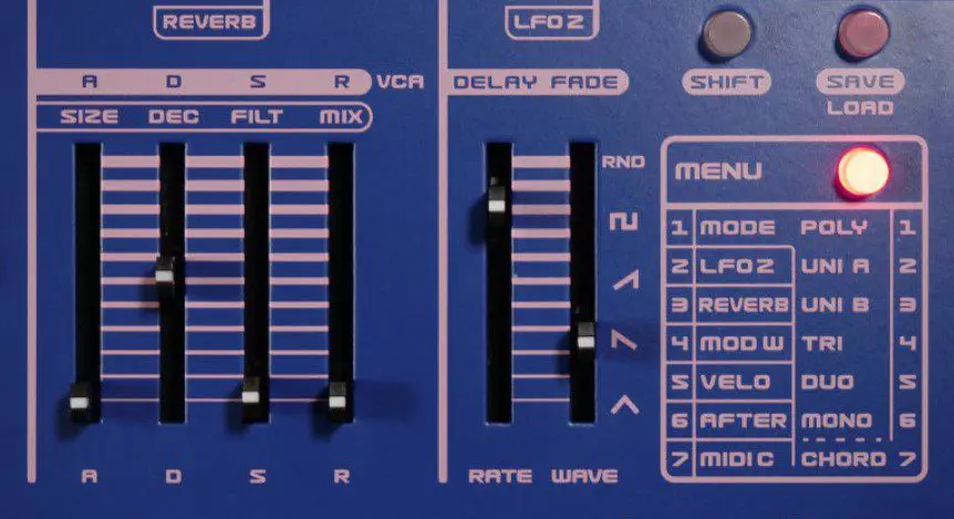 I controlli di modulazione del Nymphes