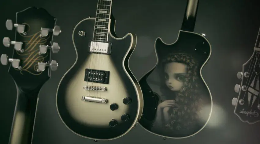 Adam Jones Silverburst Les Paul Custom Veil of Bees