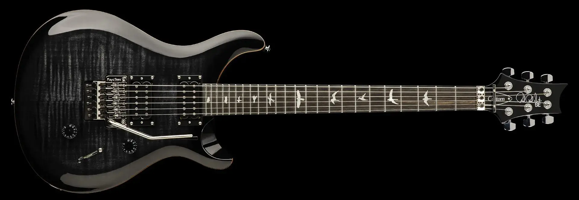 PRS SE Custom 24 Floyd - ora con intagli Shallow Violin
