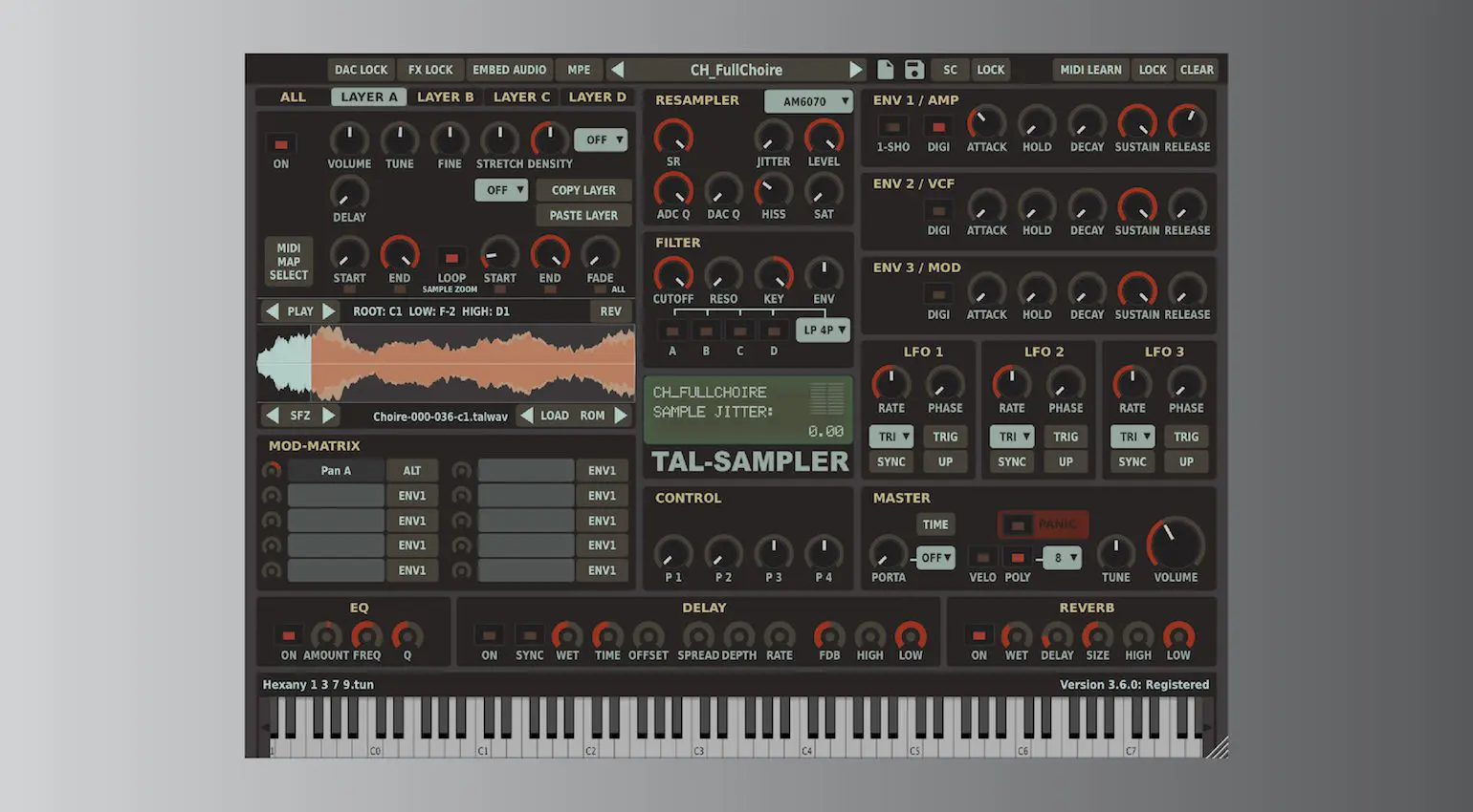 Il TAL-Sampler è un ottimo plug-in in stile vintage