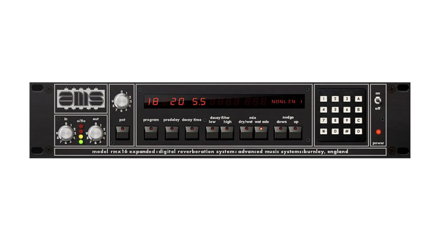 AMS RMX16 Expanded Digital Reverb Plug-In