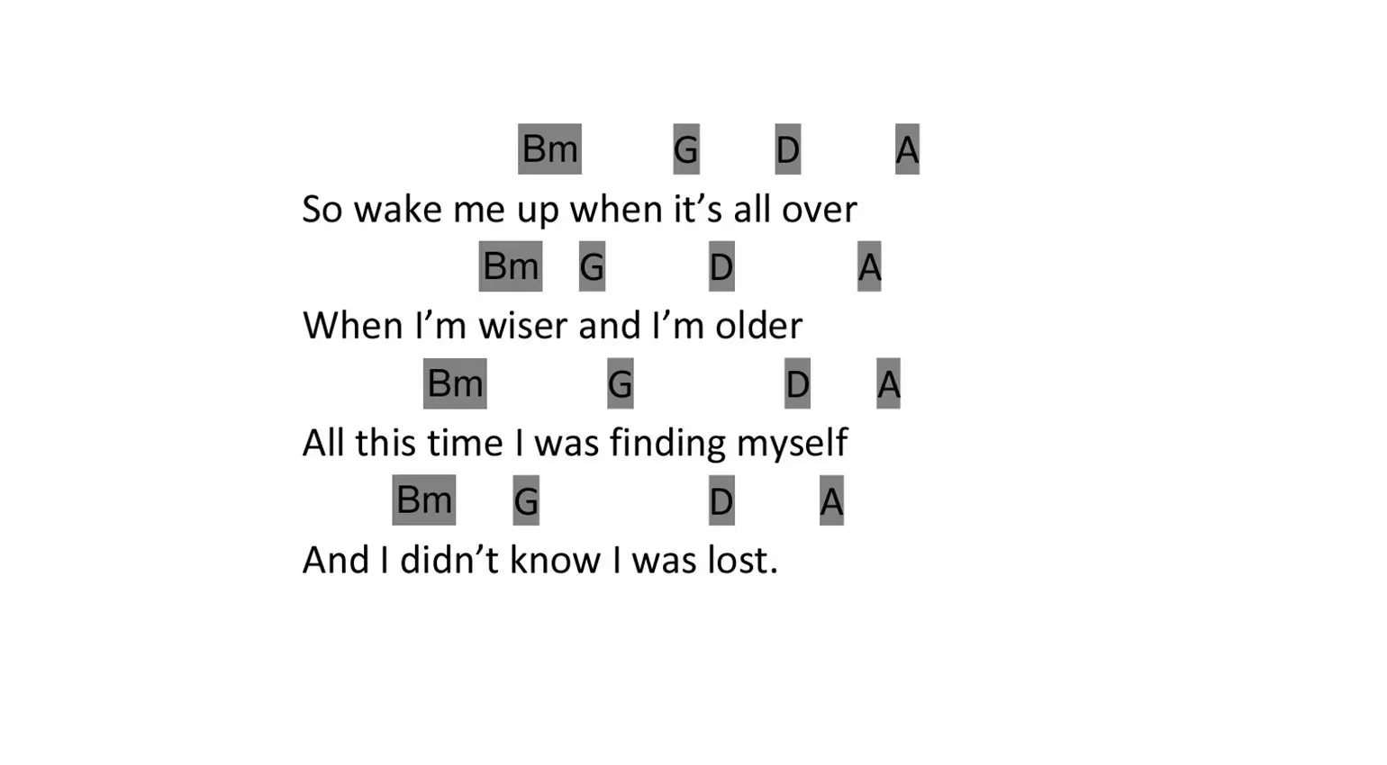 Avicii - “Wake Me Up”