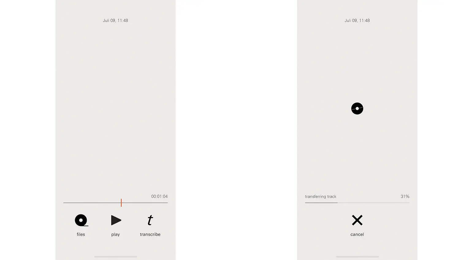 Trascrizione con l’app per IOS