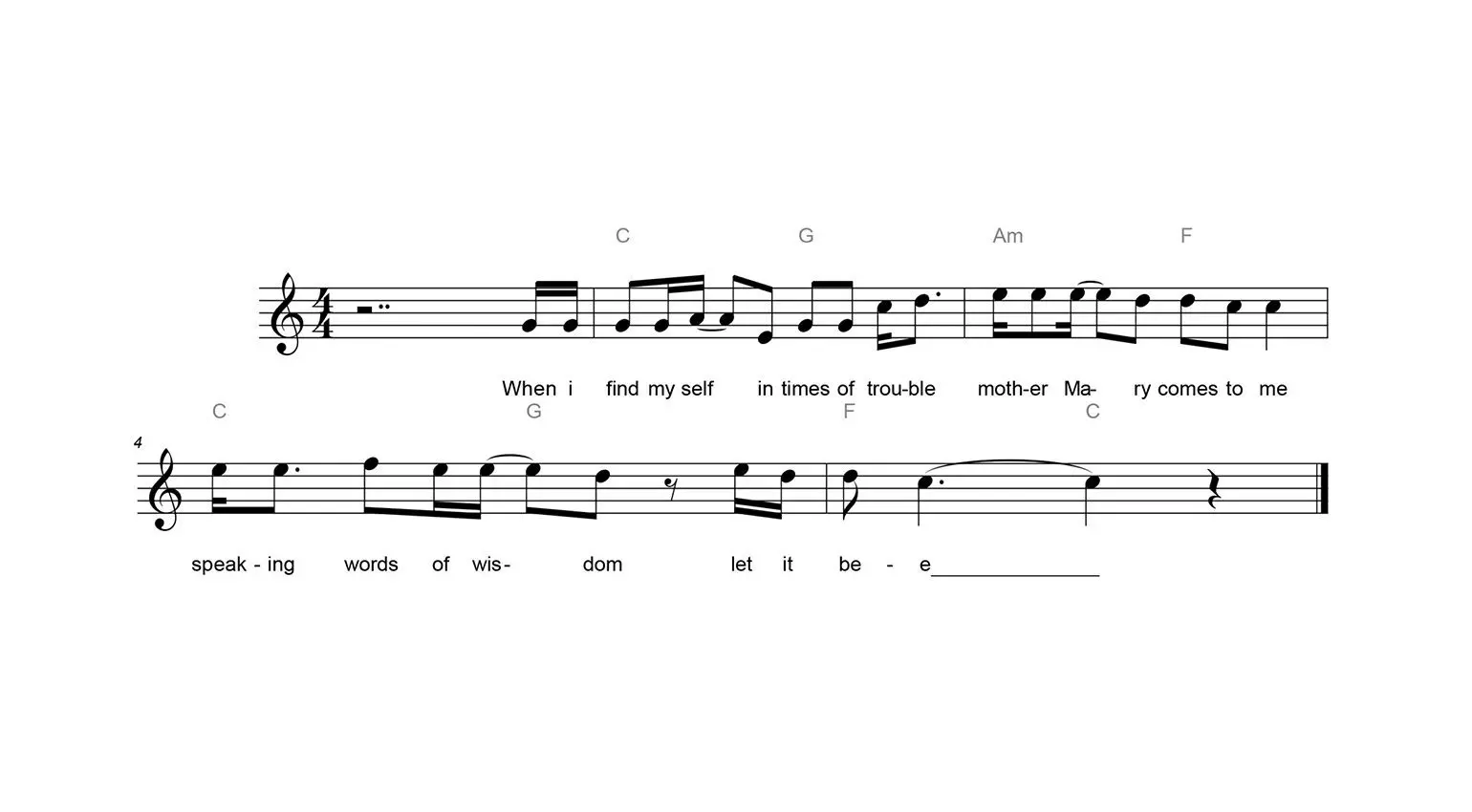 Le belle canzoni non devono per forza essere complicate