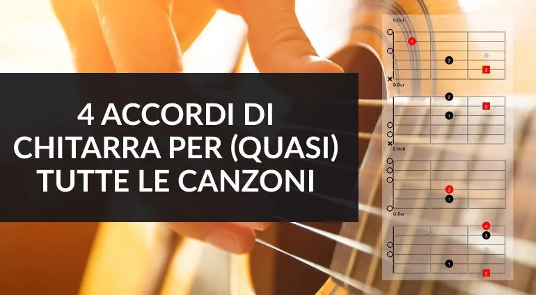 4 Accordi di Chitarra per Suonare (Quasi) Tutte le Canzoni