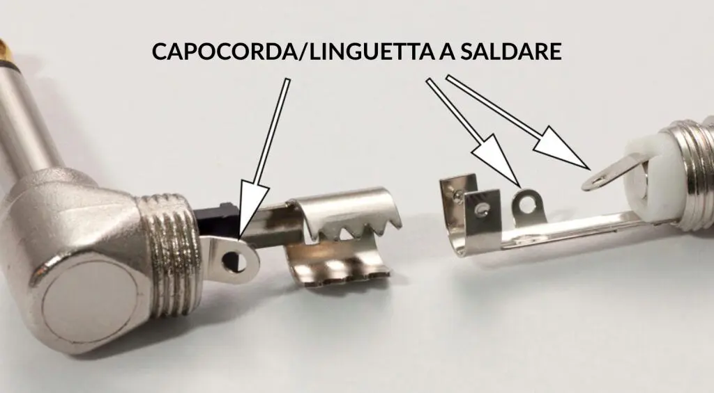 Se il terminale presenta un foro, si chiama “capocorda a saldare” o “linguetta a saldare”.