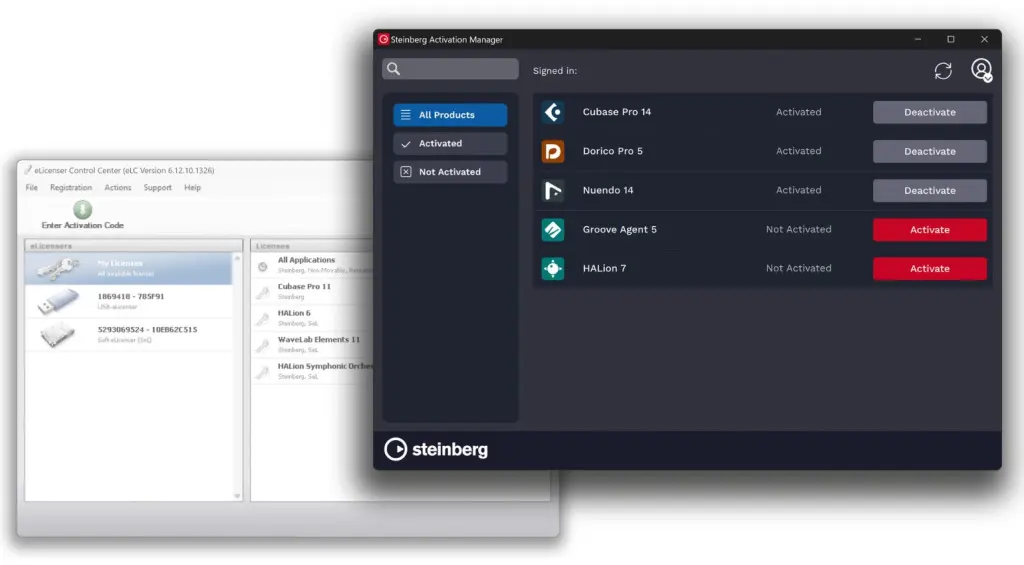 Steinberg eLicenser ed il nuovo sistema di licenze