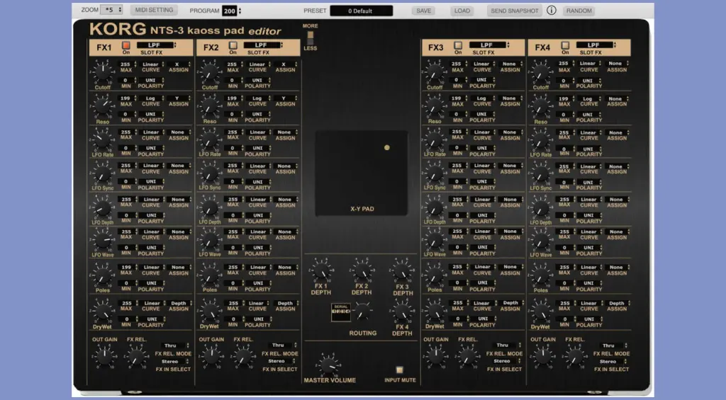 Momo Müller KORG NTS-3 Kaoss Pad Editor