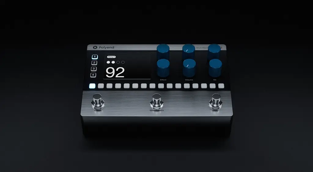 Polyend Step è una drum machine programmabile con footswitch