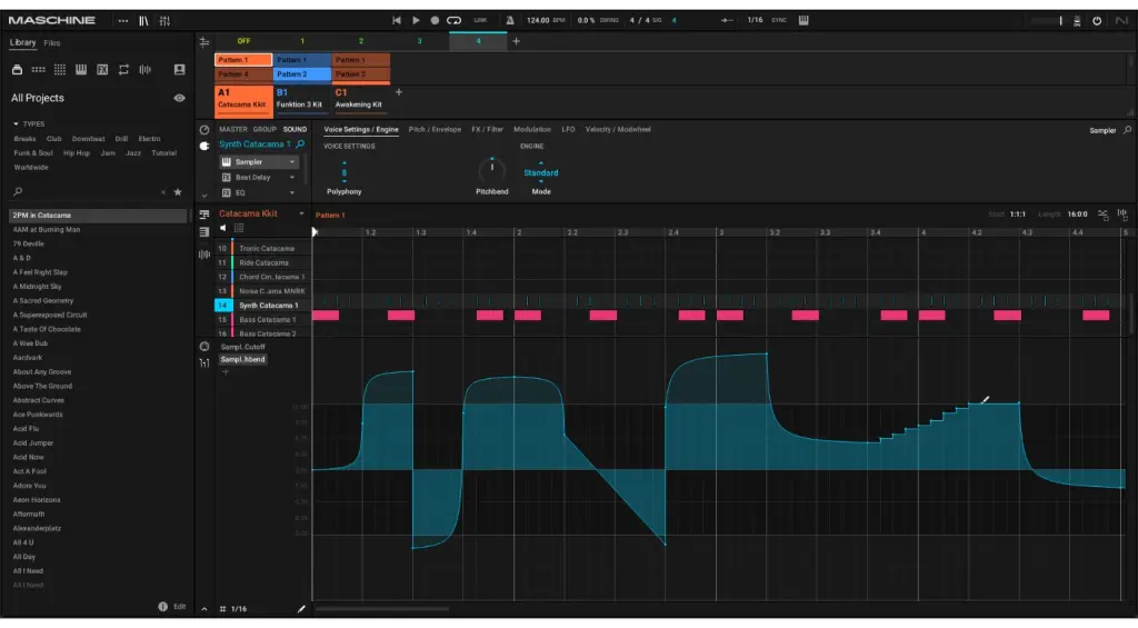 NI Maschine 3.4 Modulation Pen Tool