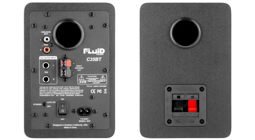 Il retro delle Fluid Audio C35BT