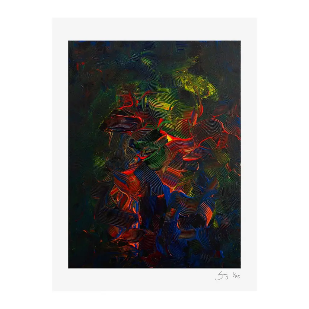 Con una stampa firmata di qualità museale 18 x 24” dell'opera ‘Sunburst’