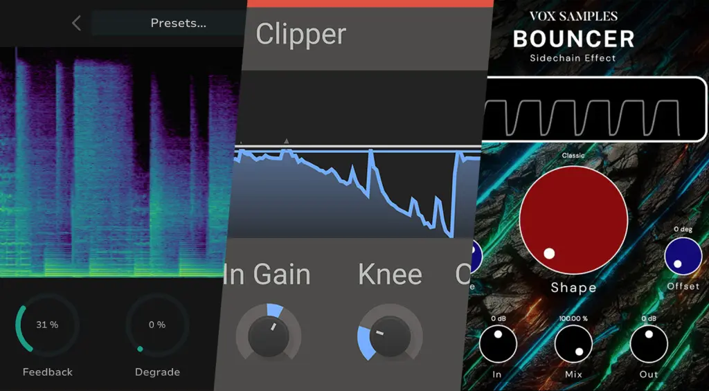 Kilohearts Clipper, Bouncer, Tymee: Plugin Gratuiti della Settimana