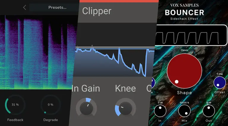Kilohearts Clipper, Bouncer, Tymee: Plugin Gratuiti della Settimana