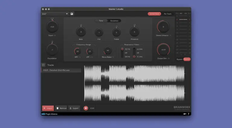 Brainworx bx_mastering studio è ora un'app desktop gratuita