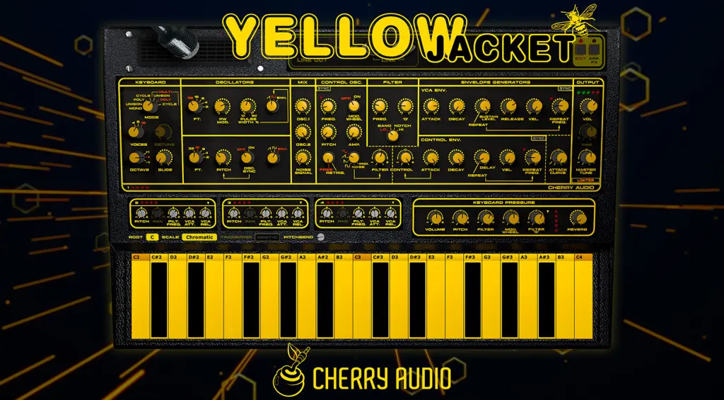 Cherry Audio Yellowjacket: un classico dei sintetizzatori inglesi reinterpretato