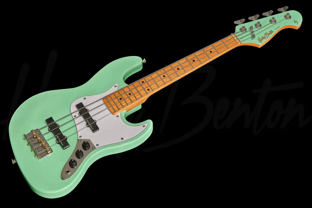 Harley Benton JB-62CC Mini Sea Foam Green