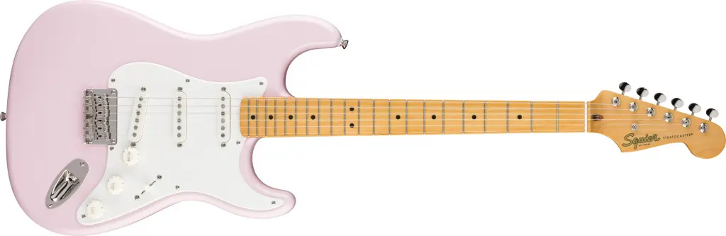 Squier Classic Vibe 2025: CV 50s in finitura Shell Pink