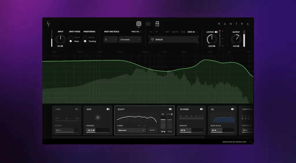 Neural DSP Mantra: plugin completo per la produzione vocale