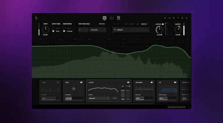 Neural DSP Mantra: plugin completo per la produzione vocale