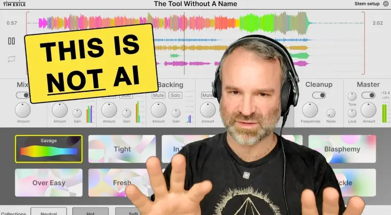 Tim Exile The Tool Without A Name: mix e mastering con un solo click