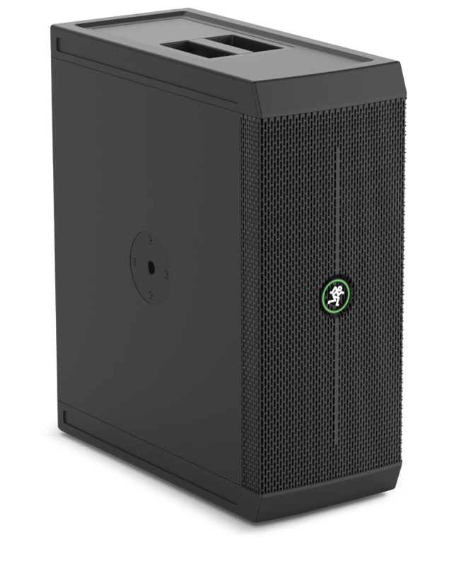 Mackie ThumpSub Go in posizione verticale