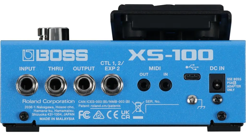 BOSS XS 100: connessioni