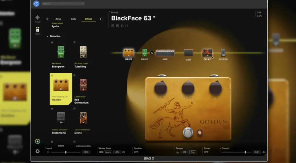 Positive Grid Bias X GUI