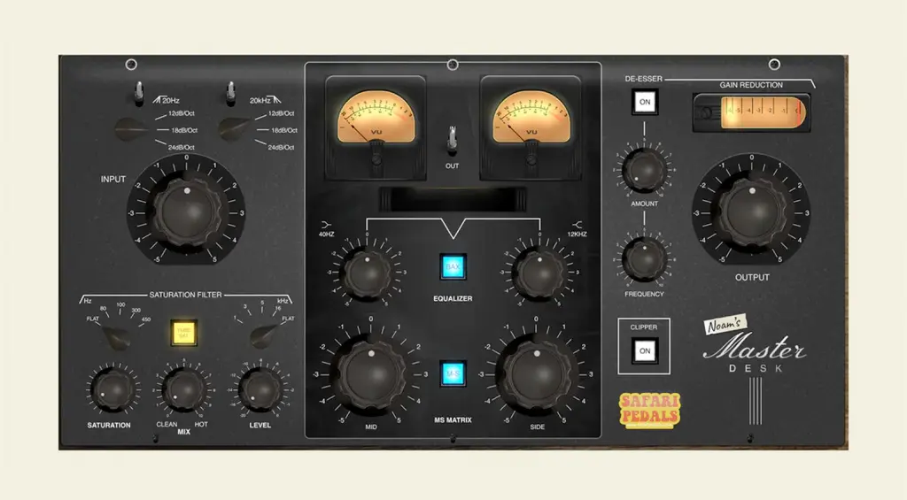 Safari Pedals Noam’s Mastering Console