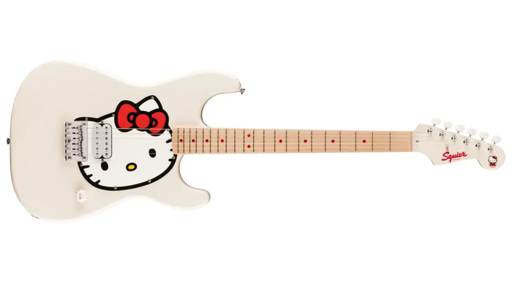 Fender Hello Kitty Squier Strat White