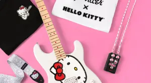 Fender Hello Kitty Fuzz Black: Fuzz nero e Strat bianca!
