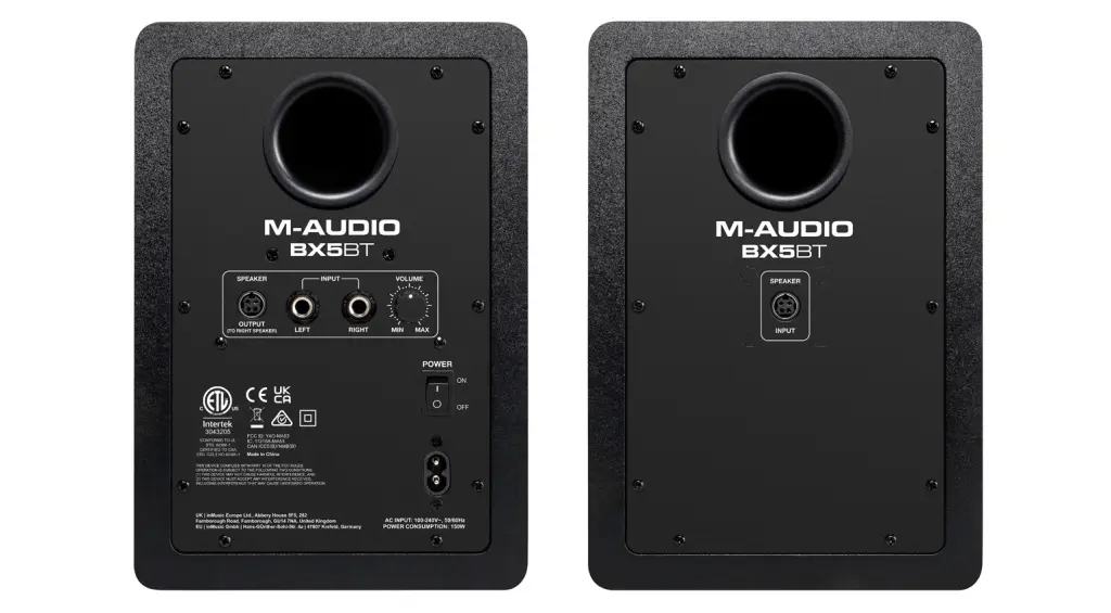 M-Audio BX5BT - Vista posteriore