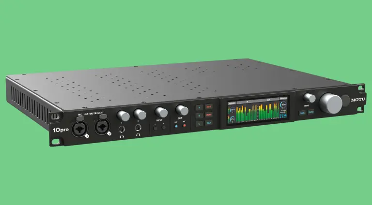 MOTU 10pre: Front-end analogico con scalabilità AVB