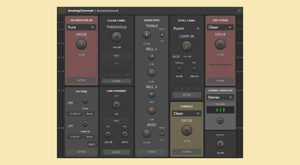 Kurama sound Analog channel