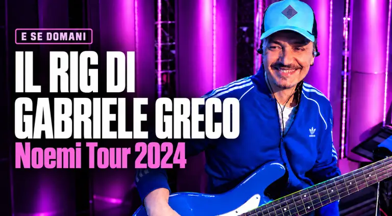 Rig di Gabriele Greco: il basso di Noemi nel Tour 2024