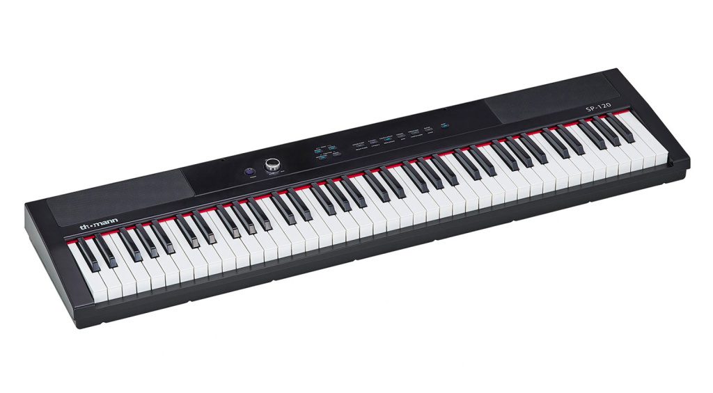 Gli strumenti ultraleggeri, come il Thomann SP-120, sono dotati di tasti semi-pesati.