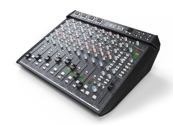 Il mixer da tavolo SSL BiG SiX con il suo G-comp semplificato