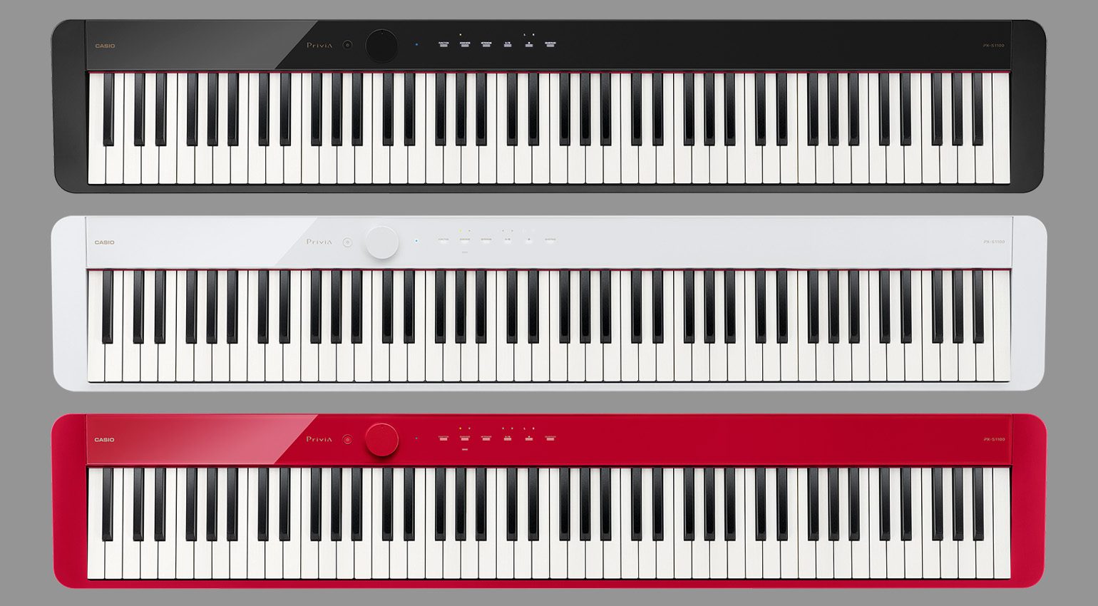 Disponibili in tre colori: Casio PS-S1100