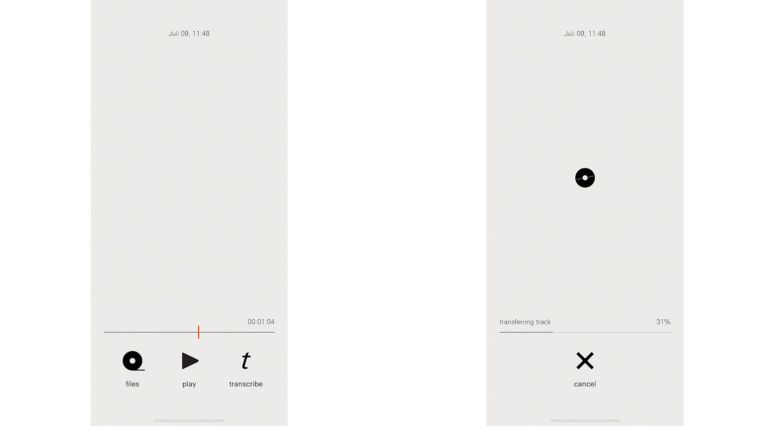Trascrizione con l’app per IOS