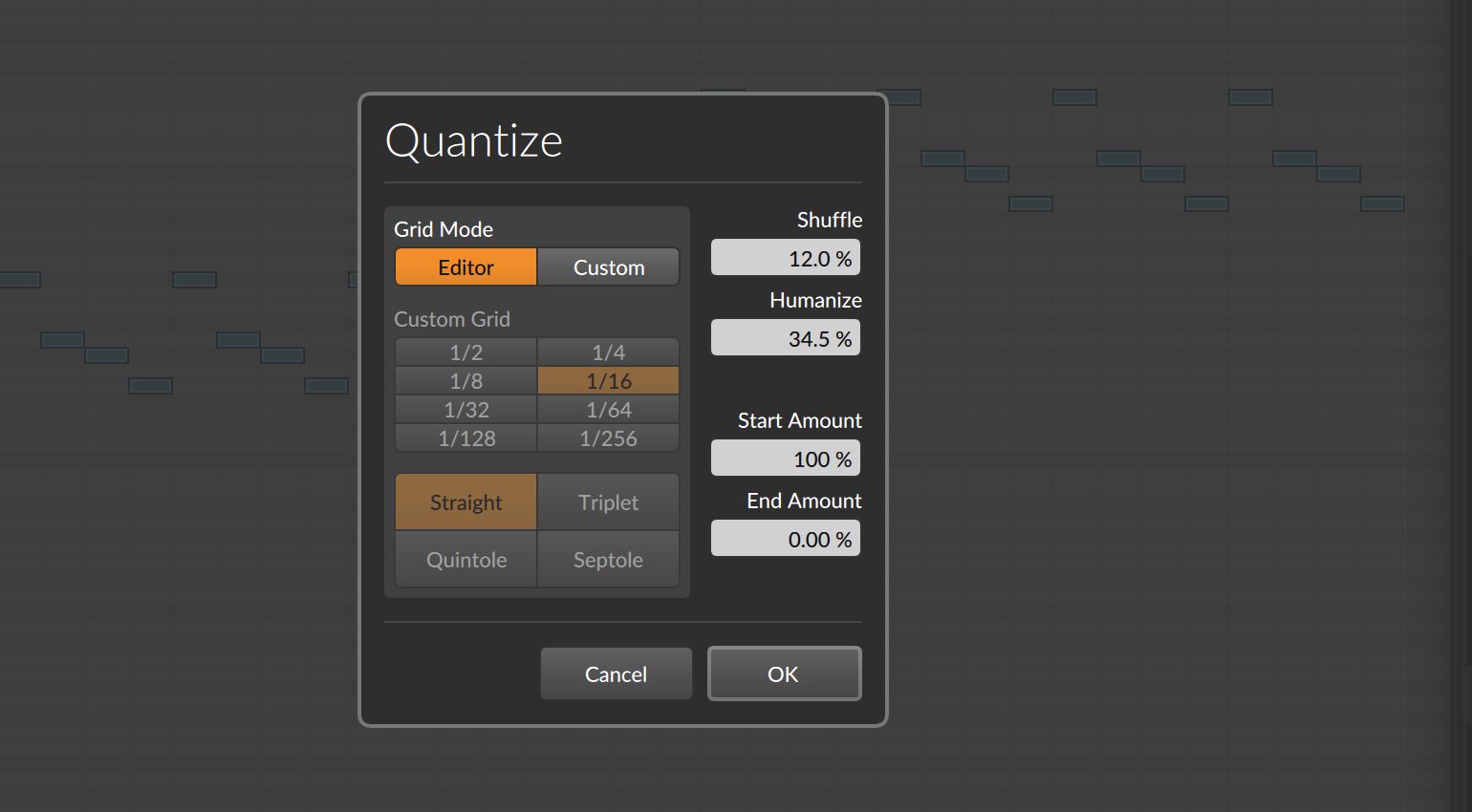 Come Quantizzare in Bitwig Studio
