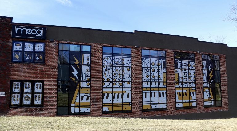 La sede centrale di Moog ad Asheville, North Carolina