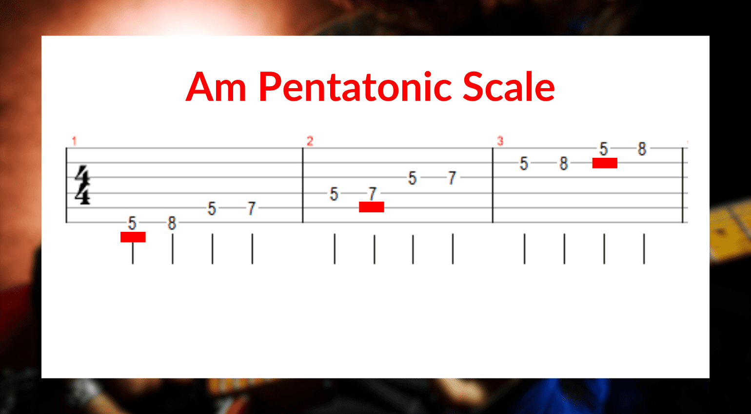 Am scala pentatonica