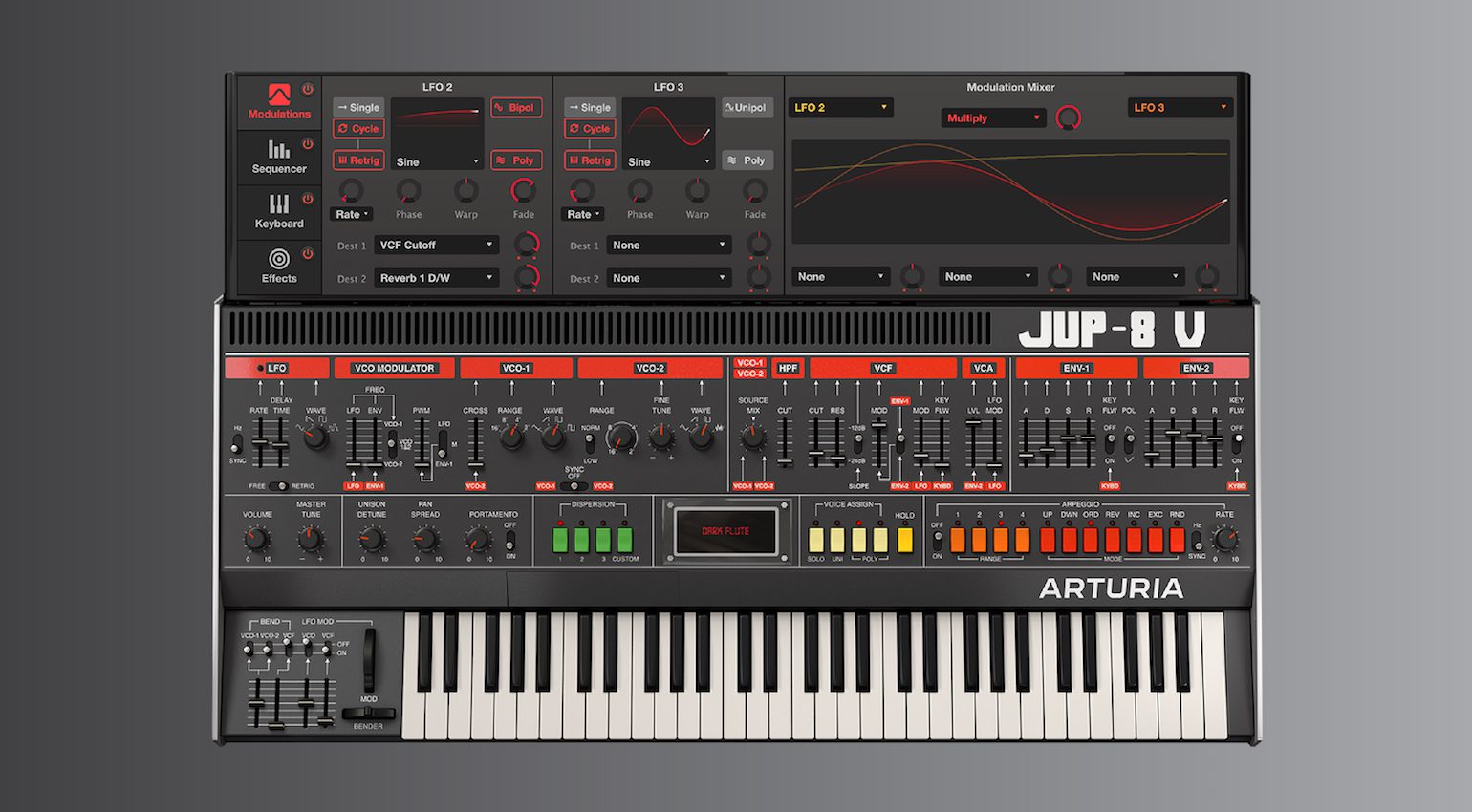 Il plug-in Jup-8 V di Arturia è stata la prima emulazione del Jupiter-8