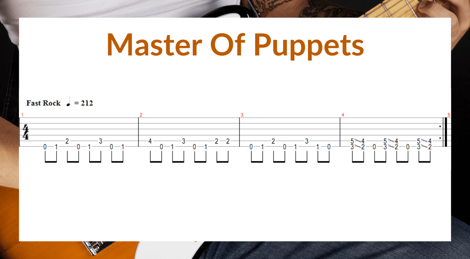 Le tecniche di picking per la chitarra – Down Picking