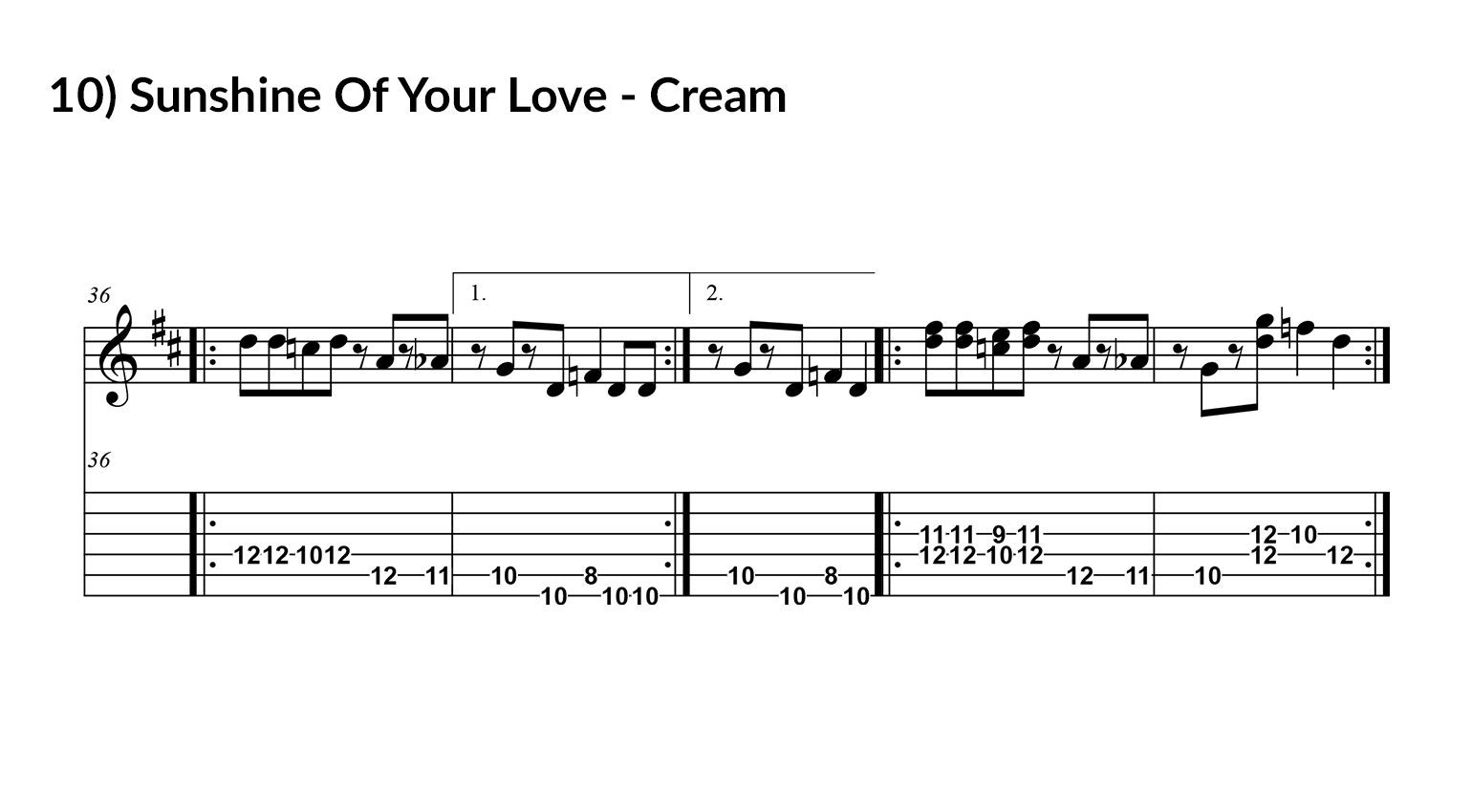 Cream – Sunshine Of Your Love