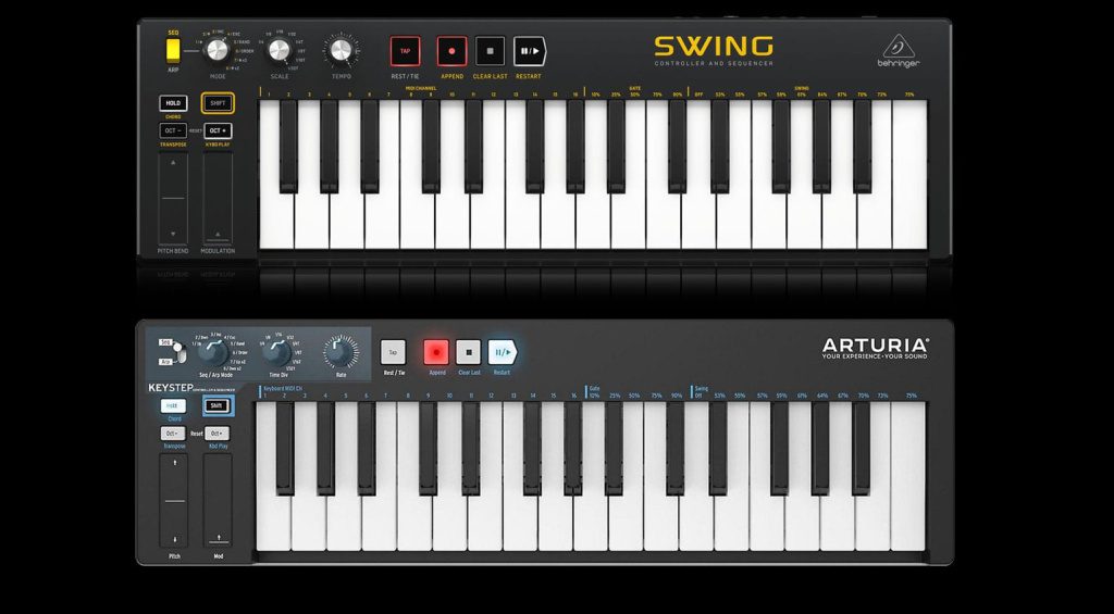 Il design originale dello SWING accanto al KeyStep