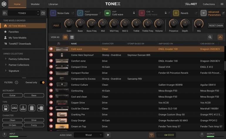 Barra laterale IK Multimedia TONEX 1.5