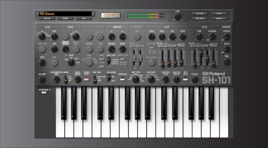 L’SH-101 di Roland Cloud ha diverse funzioni ispirate all’originale