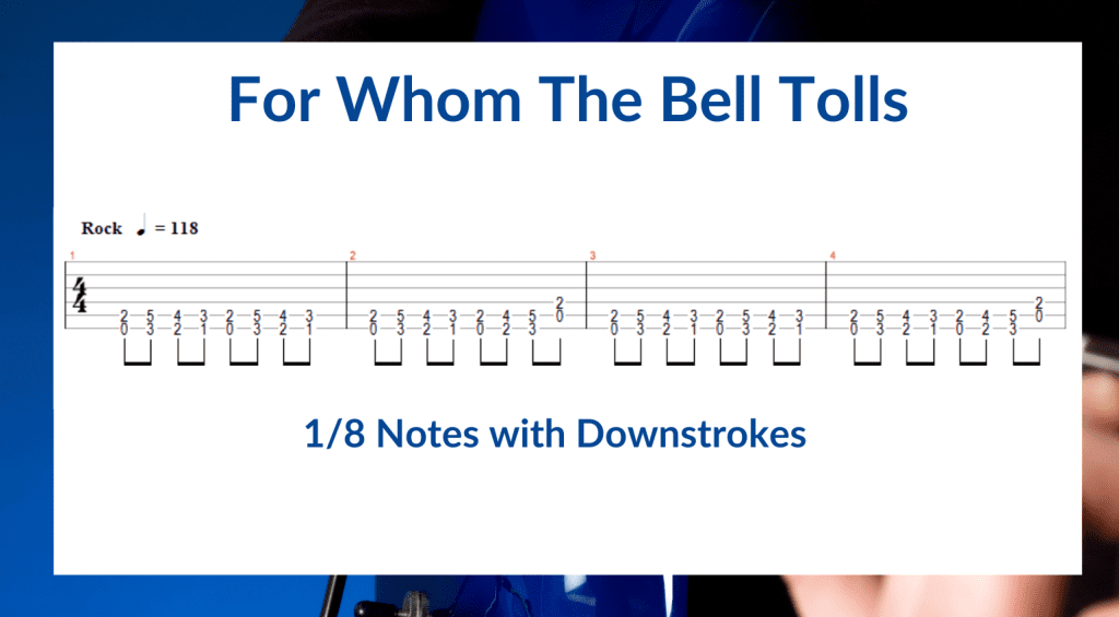 Esercizi di Plettrata – For Whom The Bell Tolls